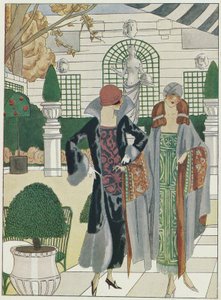 Talvipuutarha Ritzissä, Art-Gout-Beaute, 1920-luvun julkaisu (värilitra). tekijältä French School