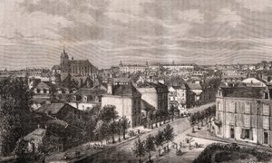 Le Mans - Pays de la Loire - kaiverrus V.A. Malt-Brownin kirjaan "La France illustrée: maantiede, historia, tilastohallinto". 1884 tekijältä French School
