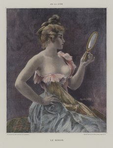 Le Miroir (Peili) (väri litho) tekijältä French School