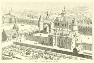 Kaupungin palatsi 1300-luvulla tekijältä French School