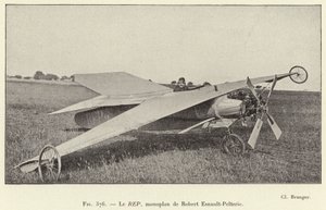 Le REP, yksitaso, Robert Esnault-Pelterie (kaiverrus) tekijältä French School