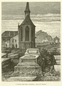 Albert Durerin hauta Nürnbergissä (kaiverrus) tekijältä French School