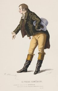 Vanha koomikko, kohtaus XIII (värikaiverrus) tekijältä French School