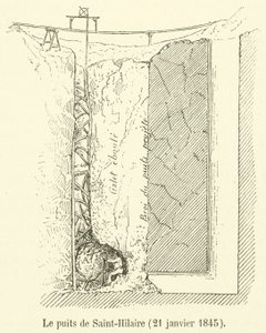 Saint-Hilairen kaivo, 21. tammikuuta 1845 (kaiverrus) tekijältä French School