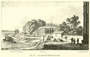 Quai des Tuileries vuonna 1650 tekijältä French School