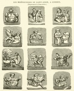 The Misericords of Saint-Spiren, Corbeil (kaiverrus) tekijältä French School