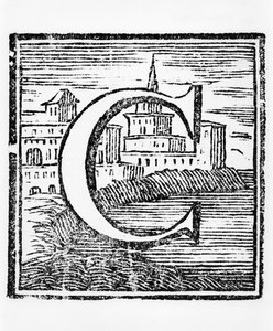 Kirjain C, LEncyclopédie, 1. painos, 1752 tekijältä French School