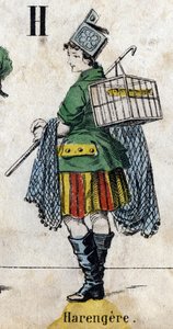 H-kirjain: Silli. Kaiverrus "Alphabet-naamio". Uusi Epinal kuvantaminen. Painatus-litografia Pinot et Sagaire, toimittajat, Epinal, 1800-luvun toinen puoli. Kilpi Ná 491, jossa 25 valaistua kirjainta. Mitat: 40,5 x 28 cm tekijältä French School
