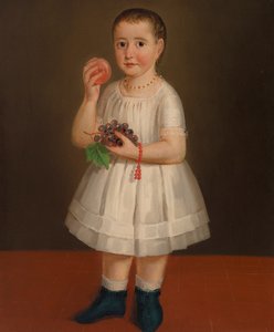 Pieni tyttö hedelmillä, n. 1840 tekijältä French School