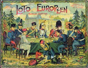 Loto Europeen, ranskalainen versio Lotto-pelistä lapsille, n. 1900 tekijältä French School