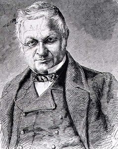 Louis-Adolphe Thiers (1797-1877) Ranskan valtiomies, historioitsija ja toimittaja (kaiverrus) tekijältä French School