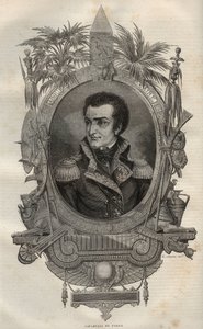 Louis Marie Maximilien de Caffarelli du Falga (1756-1799) Ranskan kenraali Ranskan vallankumouksen aikana - - Maurice La Charestin kaiverrus uuteen kansalliseen tietosanakirjaan - 1870 - tekijältä French School