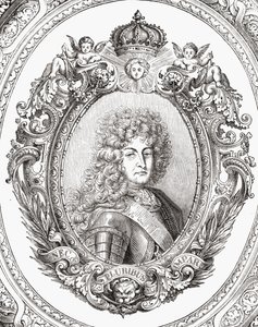 Louis XIV (1638-1715) Louis Blancin (1811-82) "Histoire de la Revolution Francaisesta" tekijältä French School
