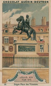 Louis XIV, 1638-1715, pystytetty Place des Victoires tekijältä French School