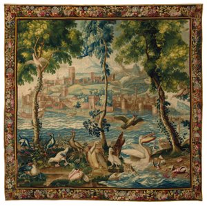 Louis XIV Beauvais "merisatamien" kuvakudos, n. 1700 tekijältä French School