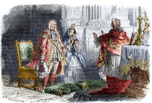 Louis XIV menee naimisiin Francoise d:n kanssa? Aubigne, markiisi de Maintenon (talvi 1683/84) - Kuningas Ludvig XIV:n (1638-1715) ja Francoise d