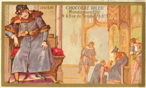 Ludvig XI Ranskan (chromolitho) tekijältä French School