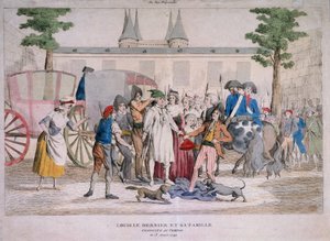 Ludvig XVI perheineen johti temppeliin tekijältä French School