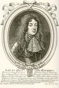 Louis de Bourbon, Condén prinssi, 1668 - 1710. Veren prinssi Louis XIV:n ranskalaisessa hovissa. Les Heures Libres, julkaistu 1908. tekijältä French School