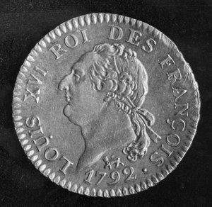Louis dor, joka kuvaa Louis XVI:ta, 1792 (kulta) (kääntöpuoli) tekijältä French School