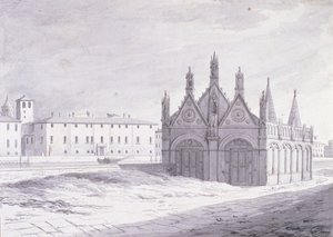 Lungarno, Santa Maria della Spina, Pisa (kynä ja muste paperille) tekijältä French School