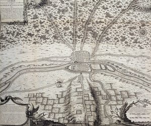 Lutetia eli Pariisin toinen suunnitelma 4. ja 5. vuosisadalla jKr., 1722 tekijältä French School