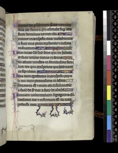 MS 300 f.68r, folio Psalterista ja Isabellan tunteista, Pariisi, n. 1265-1270 tekijältä French School