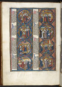 NEITI. Harley 1527, f.80v, miniatyyrit Raamatun moraliséesta (vellum) tekijältä French School