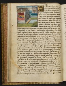 MS Hunter 252 008v sivu sadasta uudesta uutisesta, c.1461-62 tekijältä French School
