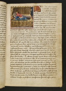 MS Hunter 252 012r sivu sadasta uudesta uutisesta, c.1461-62 tekijältä French School