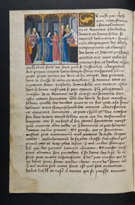 MS Hunter 252 062v sivu sadasta uudesta uutisesta, c.1461-62 tekijältä French School