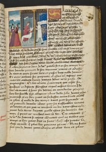 MS Hunter 252 066r sivu sadasta uudesta uutisesta, c.1461-62 tekijältä French School