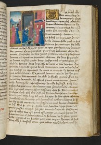 MS Hunter 252 080r sivu sadasta uudesta uutisesta, c.1461-62 tekijältä French School