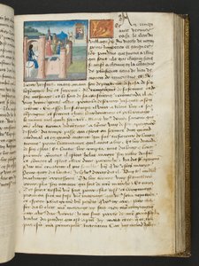 MS Hunter 252 101r sivu sadasta uudesta uutisesta, c.1461-62 tekijältä French School