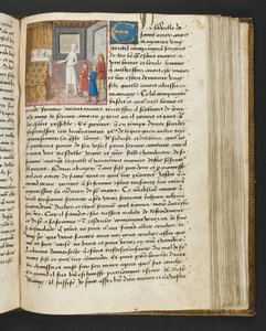 MS Hunter 252 130r sivu sadasta uudesta uutisesta, c.1461-62 tekijältä French School