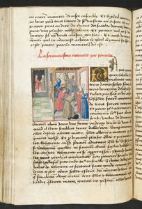 MS Hunter 252 132v sivu Cent Nouvelles Nouvellesista, n. 1461-62 tekijältä French School