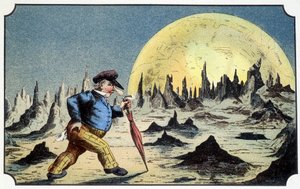 M. Baboulifiche kuussa - teoksessa Journey in the moon, kirjoittaja A. Ville-d