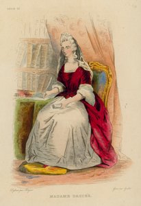 Madame Dacier (värillinen kaiverrus) tekijältä French School