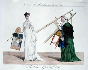 Mademoiselle Pastel ja hänen äitinsä, levy 17 Le Bon Genrestä tekijältä French School
