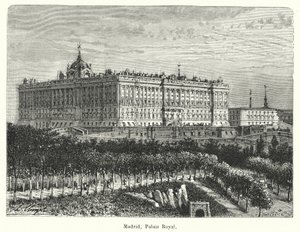 Madrid, Palais Royal (kaiverrus) tekijältä French School