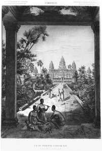 Angkor Watin pääjulkisivu, kuva Atlas du voyage d