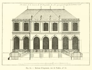 Argenson House, rue de Valois, nro 10 tekijältä French School