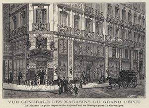 Maisons du Grand Depot, keramiikkaliike Pariisissa, Ranskassa tekijältä French School