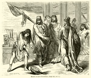 Aristobuluksen sairaus ja kuolema (kaiverrus) tekijältä French School