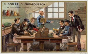 Harjojen valmistus sokeiden toimesta tekijältä French School
