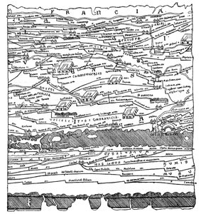 Gallin kartta - fragmentti tekijältä French School