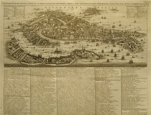 Venetsian kartta, julkaissut H. Chatelain Amsterdamissa, 1728