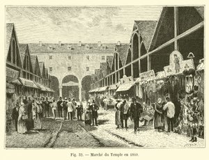 Marche du Temple vuonna 1840 tekijältä French School