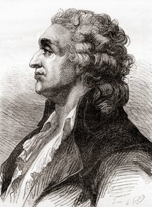 Marie Jean Antoine Nicolas de Caritat, markiisi de Condorcet, teoksesta "Les Merveilles de la Science", julkaistu noin 1870 (kaiverrus) tekijältä French School