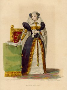 Marie Stuart (värillinen kaiverrus) tekijältä French School